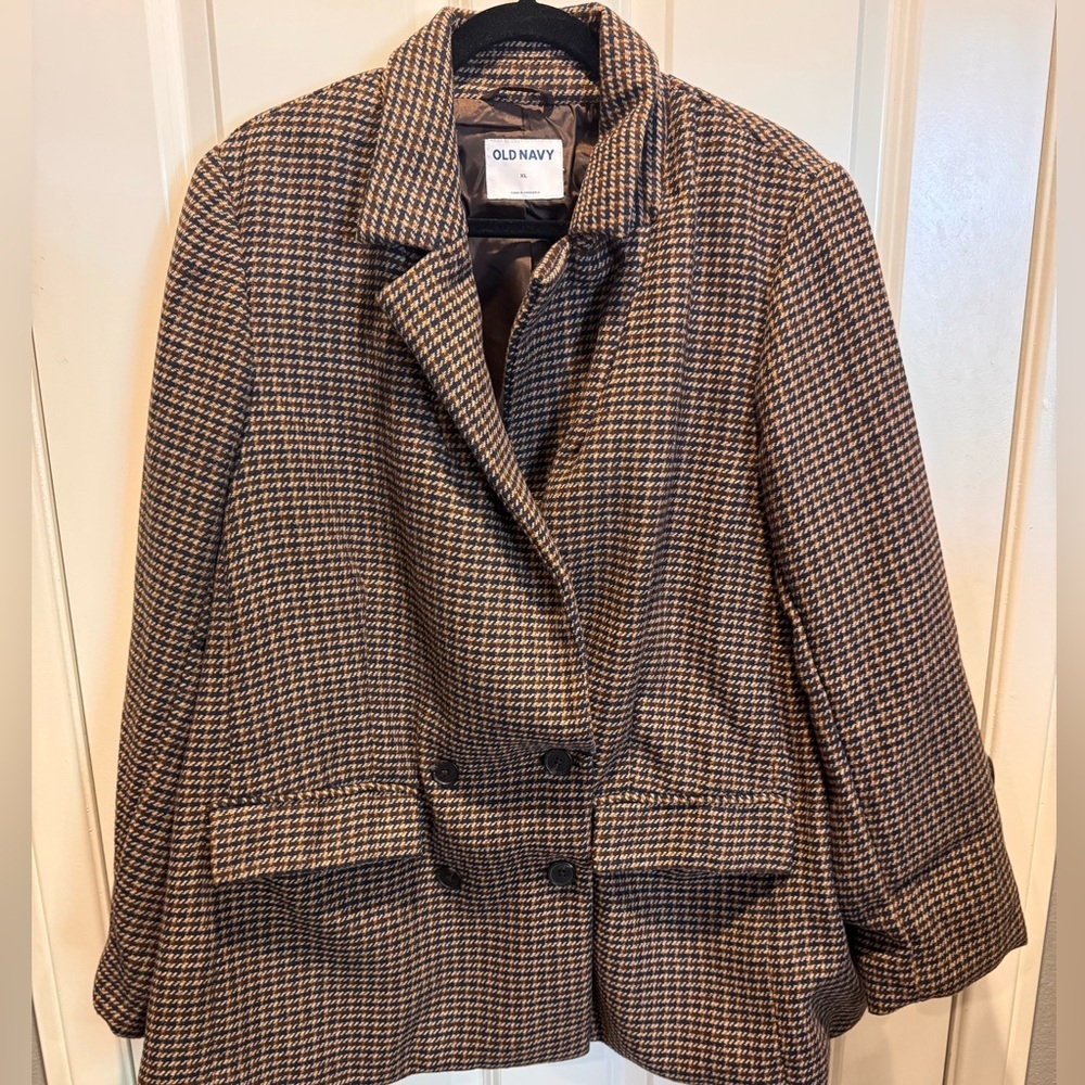 Old Navy Women's Classic Houndstooth Blazer